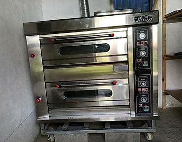 Профессиональная двухкамерная газовая печь LAIBAO для пиццы/выпечки -