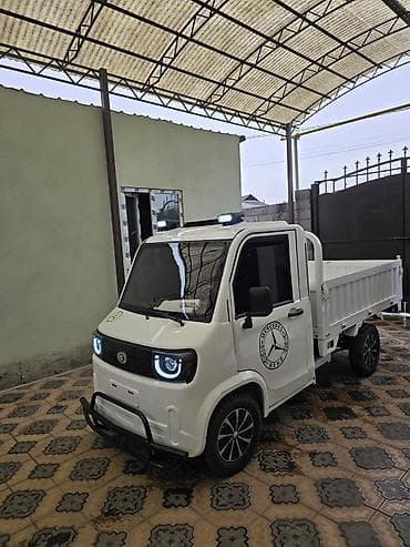 byd e6: Электрический+ Бензин мини-грузовик с самосвальным кузовом. Пробег — 2