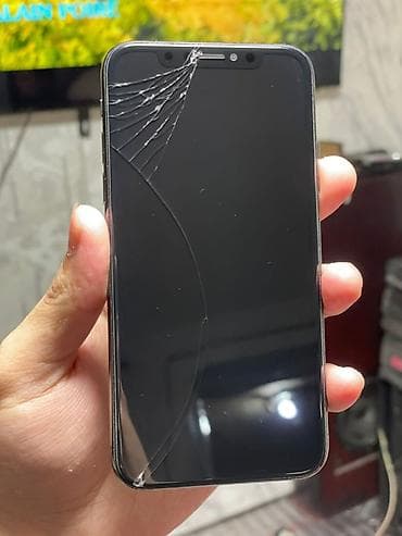 "айфоны цены": IPhone X, Б/у, 64 ГБ, Черный, Чехол, 72 % — 2