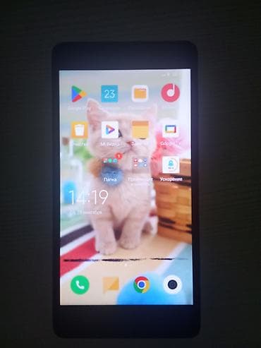 nex 3: Redmi, Redmi 4, Б/у, 16 ГБ, цвет - Серебристый, 2 SIM — 2