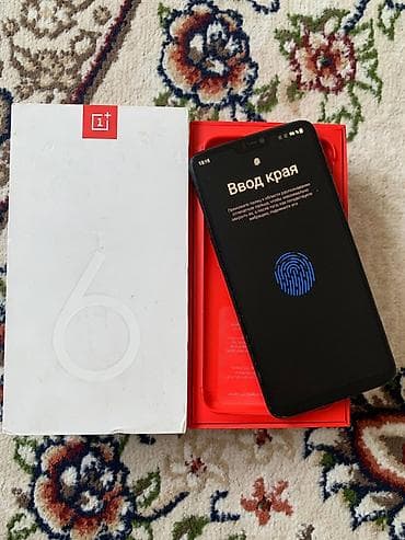 ванплас: OnePlus 6, Б/у, 128 ГБ, цвет - Черный, 2 SIM — 3