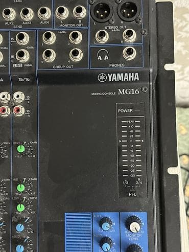 микшер пульт: Б/у, Концертный, Без усилителя, Каналов: 16, Разъем: Jack, Есть эквалайзер — 3