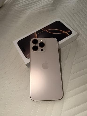 Техника и электроника: IPhone 16 Pro Max, Б/у, 256 ГБ, Natural Titanium, Коробка, 87 % — 1