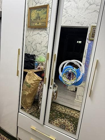 зеркало на подставке: Шифоньер, шкаф для одежды, Прямой — 1