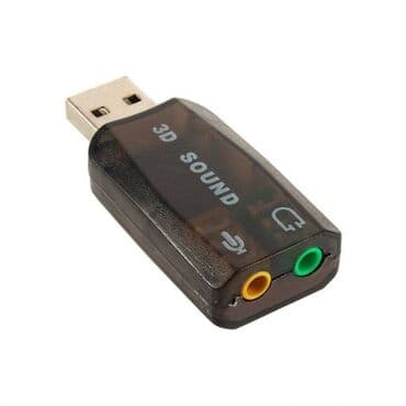 стерео наушники для компьютера: Звуковая карта USB для компьютера или ноутбука. 3D sound (AC-3) — 1