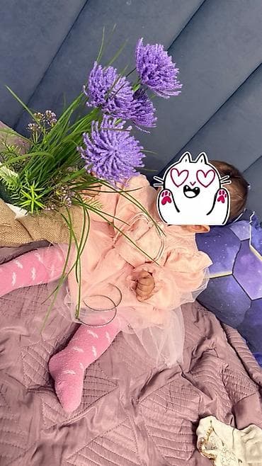 детские пуховики бишкек: Детское платье, цвет - Розовый — 1