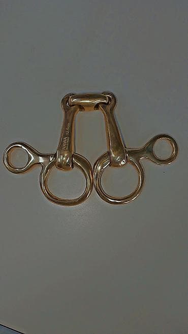 big 6: Трёхчастное трензельное мундштук-«гайка» (baucher/filis) для лошади — 2