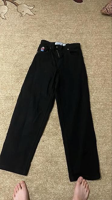 Кофты, свитеры: Черные прямые брюки/джинсы с высокой посадкой.BIG BOY Характеристики — 2
