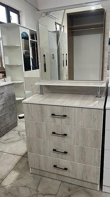 Балдар эмереги: Кийим үчүн комод, Жаңы, Күзгүсү менен, ЛДСП, Акысыз жеткирүү — 8