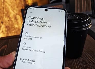 fold 4: Redmi, Redmi Note 13, Б/у, 128 ГБ, цвет - Голубой, 1 SIM, 2 SIM — 3