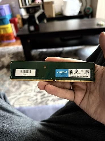Компьютерлер, ноутбуктар жана планшеттер: Оперативдик эс-тутум, Crucial, 16 ГБ, DDR4, 2666 МГц — 1