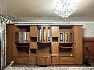 купить стенку для дома: Стенка-шкаф, Тип стенки-шкафа: Модульная, Для зала, Особенности: С отделением под телевизор — 1