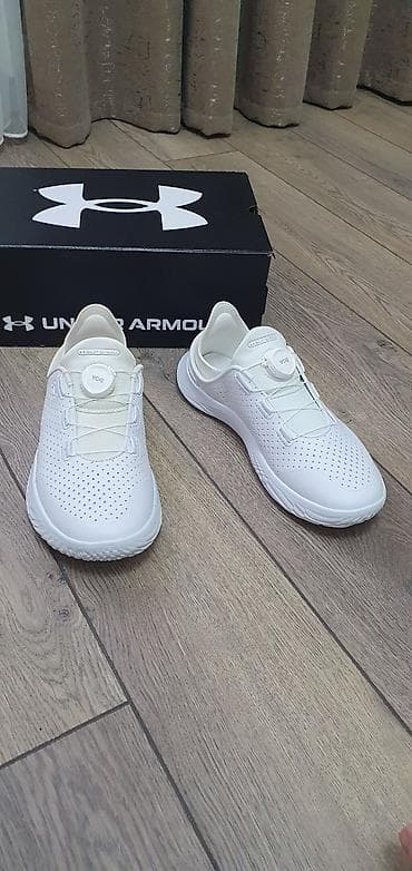 under armour: Кроссовки, 39, Under Armour, Новый, цвет - Белый, Самовывоз — 2