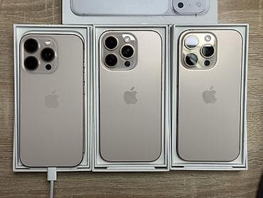 apple iphone 16 pro max: IPhone 16 Pro, Б/у, 256 ГБ, Desert Titanium, Защитное стекло, Чехол, Коробка, 90 % — 1