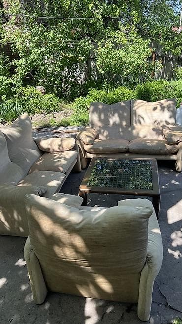 Эмерек гарнитурлары: Ашкана үчүн жумшак бурчек, Колдонулган, Өзү алып кетүү, түсү - Саргыч боз — 5