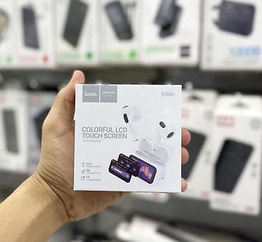 Беспроводные наушники Hoco EW81 TWS с цветным сенсорным LCD-экраном на