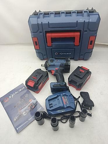 excalibur: Аккумуляторный ударный гайковерт Excalibur 1/2" Описание: - Мощный — 4