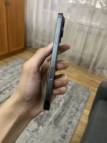 камера телефона: IPhone 16 Pro Max, Б/у, 256 ГБ, Black Titanium, Кабель, Коробка, Чехол, 100 % — 3