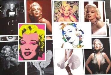 совместимые расходные материалы makkon глянцевая бумага: Наклейки - набор "Мерлин Монро" - 25 шт, для любой гладкой — 3