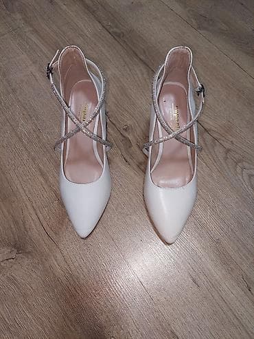 super power: Туфли-лодочки на устойчивом каблуке с блестящими перекрёстными — 2