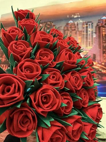 4 moms: Букет роз из фетра — долговечный подарок и эффектный декор. 1 метр - — 1