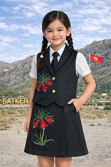 юбки в школу: Школьная форма, цвет - Черный — 1