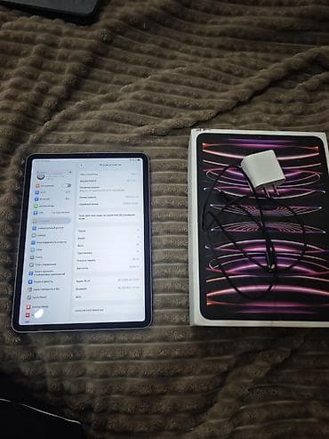 Техника и электроника: Планшет, Apple, память 128 ГБ, 11" - 12", Б/у, Классический цвет - Серый — 1