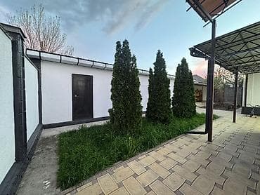 тынчтык ж м: Дом с благоустроенным двором и навесом для авто. - Одноэтажный дом с — 2