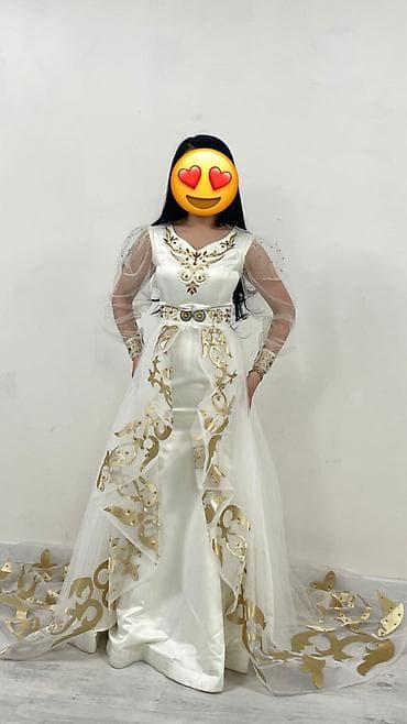 xss: Продаю платье на Кыз узатуу Шлейф съёмный Размер xs-s Одевала один — 2