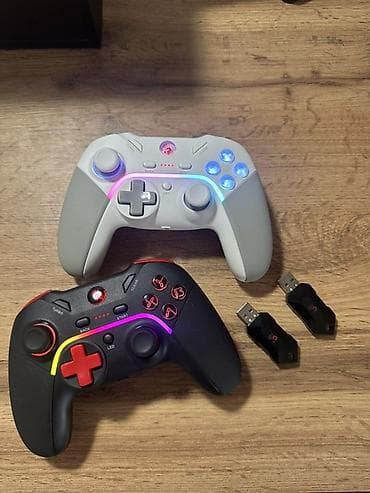 джойстики omega: Игровые геймпады Bloody GPW70 (2 шт.) с беспроводными USB‑ресиверами — 1