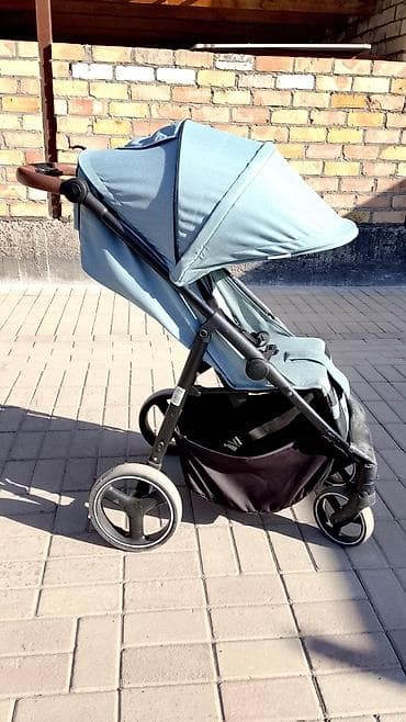 Коляска, Другой бренд, цвет - Голубой, Б/у