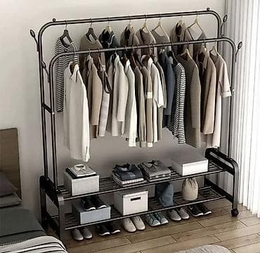 Стулья, табуретки: Полка для вещей и одежды, Железо — 2