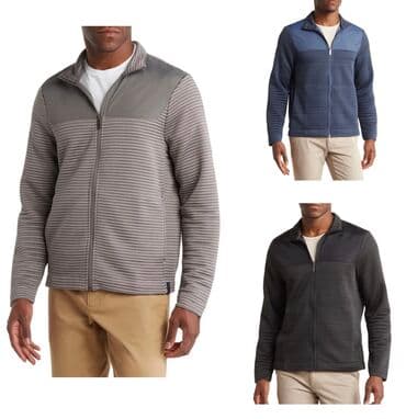 tech fleese: PERRY ELLIS. Куртка на молнии из нейлона.Гладкие нейлоновые вставки и — 1