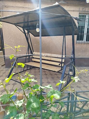 навесная качель для дома: Садовые качели Со спинкой, С крышей — 8