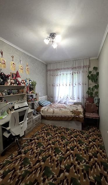 105 квартира: 3 комнаты, 64 м², Аламедин-1 мкр 105 серия, 2 этаж, Косметический ремонт — 6