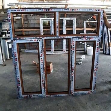 наклейки для стены: Пластиковое окно на заказ, Тип окна: Витражные, Мансардные, Панорамные, Бесплатная установка, Без рассрочки — 3