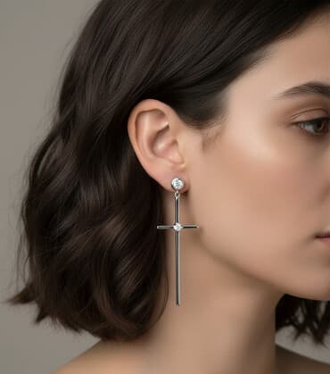 для беременных платья: Серьги новые серебро 925 проба и цирконы (SOKOLOV) — 1