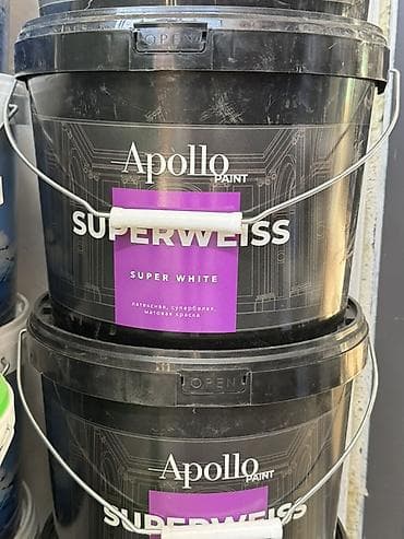 aol kg: Латексная краска Apollo Paint Superweiss (Super White) - Тип — 1