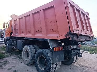 эо 3323: Самосвал Dongfeng, оранжевый, колесная формула 6x4. Стальной кузов с — 4