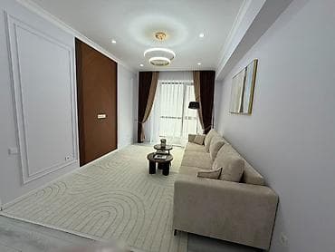 osh flat: 1 комната, 53 м², Асанбай мкр Элитка, 7 этаж, Евроремонт — 1