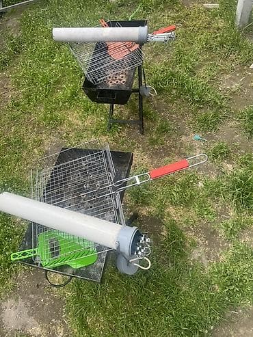 Мангал в аренду 400 сом в сутки. -складной мангал на ножках - Набор — 2