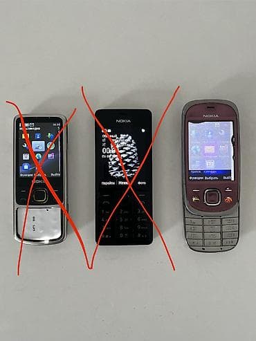 мобильные телефоны нокия: Nokia 6700 Slide, Б/у, цвет - Серебристый — 1