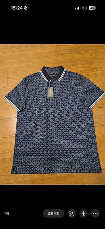 Эркектердин футболкасы, S, M, Стандарт, Michael Kors, Жаңы, түсү - Көк, Өзү алып кетүү — 4