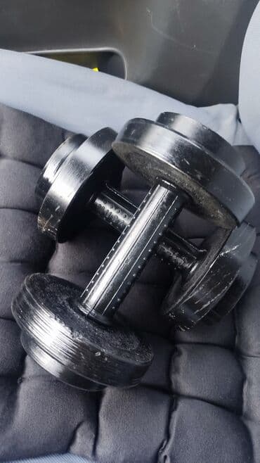 гантели наборные хромированные: 2 гантели по 5кг каждая для фитнеса для реабилитации для утреней — 1