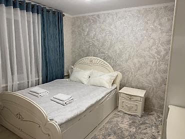 Уютная 1‑комнатная квартира посуточно. - Спальня с двуспальной