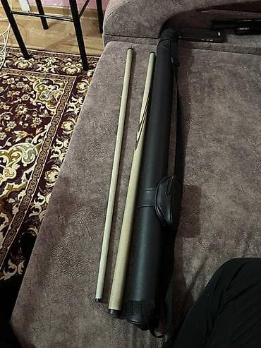 Спорттук тамактануу: Бильярдный кий разборный + тубус - Кий из древесины светлого тона — 2