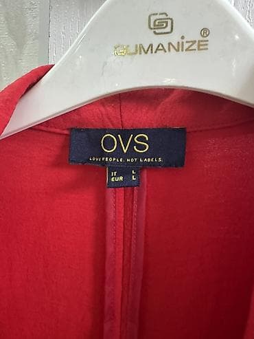 джинси: Женский жакет OVS, размер L (EU/IT). - Цвет: насыщенный красный. - — 2