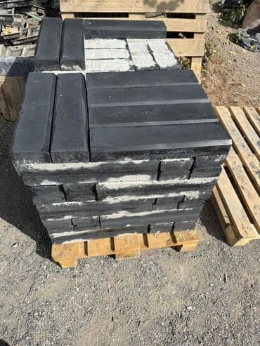 брусчатка бишкек дом брусчатки'' тротуарная плитка бордюры бишкек: Садовый бордюр, Литой, ЖБИ (Железобетонный), Декоративный, Новый — 11