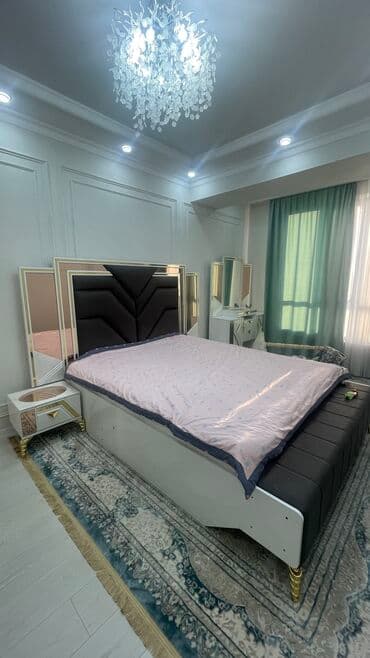 клееный брус дома под ключ проекты цена: Спальная кровать сатылат, ортопедический матрасы менен. Кровать асты — 1