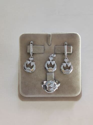 свадебные наборы ручной: Новая коллекция Комплект Бантик Италия Серебро 925 пробы Есть — 4